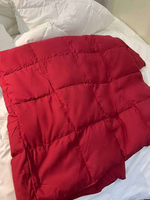 Natural UltraFeather Blanket, Down Throw Blanket 50" x 70" PeaceNest